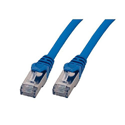 Cordon de brassage RJ45 CAT 6 A S/FTP LSZH MCL 2m Bleu