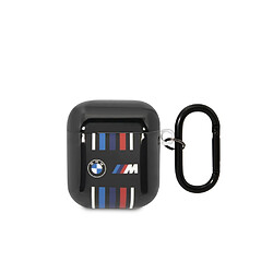 BMW Coque pour Airpods 1 et 2 M Sport Anti-choc en Silicone Noir 