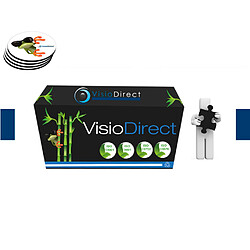 Visiodirect Toner cartouche d'encre Laser CB540A Noir 2200 pages générique pour HP Color Laserjet CP1515N Certifié ISO 9001 ISO 14001 + Sous verre offert