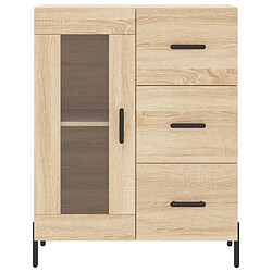 Maison Chic Buffet,Meuble de Rangement,commode pour salon,Cuisine chêne sonoma 69,5x34x90 cm bois d'ingénierie -MN45962 pas cher