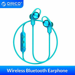 Casque Bluetooth Sans Fil Orico D'Origine Jeu De Musique Casque De Sport Mains Libres Cou Suspendu Magnétique Intra-Auriculaire Bleu