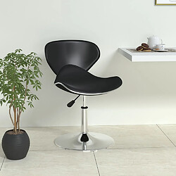 vidaXL Tabouret de bar Noir Similicuir