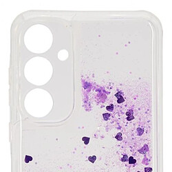 iLike Coque arrière en silicone à paillettes pour Samsung Galaxy A35 5G (A356E) (A356B) Violet