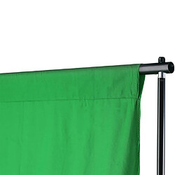 vidaXL Système de support de toile de fond 600 x 300 cm Vert pas cher