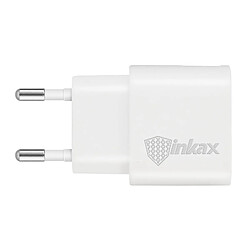 Chargeur Secteur + Câble Micro USB Smartphone 1A Inkax - Blanc pas cher