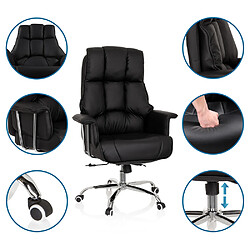 Avis Chaise de bureau / Fauteuil pivotant COMMANDER Similicuir Noir hjh OFFICE