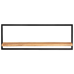 vidaXL Étagères murales 2 pcs 100x24x35 cm Bois d'acacia et acier