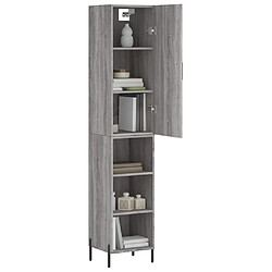 Avis Maison Chic Buffet,Meuble de Rangement,commode pour salon,Cuisine Sonoma gris 34,5x34x180 cm Bois d'ingénierie -MN56464