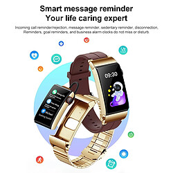 Yonis Montre Connectée Or IP68 Appels Bluetooth