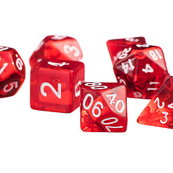 Acheter Ensemble De 14 Dés Polyédriques D4 D6 D8 D10 D12 D20 Dés Pour D \u0026 D RPG MTG Bleu Et Rouge