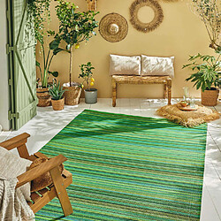 Avis Jardindeco Tapis extérieur en polypropylène Spargi 1746 vert 150 x 220 cm.