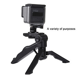 Wewoo Pour GoPro HERO5 / 43163 noir + / 3/2/1, SJ4000, Appareils photo numériques, Charge max: 2kg Support de trépied pliable Grip avec adaptateur et vis pas cher