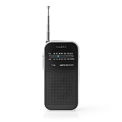 Avis NEDIS Radio FM/AM | 1,5 W | Format de Poche | Argent/Noire