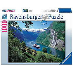 Ravensburger Norwegian Fjord - Puzzle 1000 piAces pour adultes - chaque piAce est unique, la technologie Softclick signifie que les piAces semboAtent parfaitement