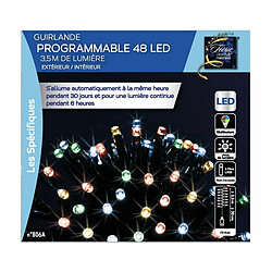 Feeric Christmas Guirlande lumineuse programmable 48 LED Multicolore