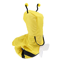 jaune vif petit et moyen chien imperméable animal de compagnie pluie poncho chien animal de compagnie vêtements de pluie s pas cher