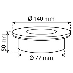 Ranex Lampe solaire Ronde 0,12 W Argenté 5000.197