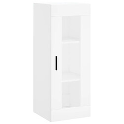 Maison Chic Armoire murale,Meuble de Rangement,Armoire Suspendue blanc 34,5x34x90 cm -MN28290