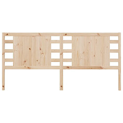 Avis Maison Chic Tête de lit scandinave pour lit adulte,Meuble de chambre 126x4x100 cm Bois massif de pin -MN68919