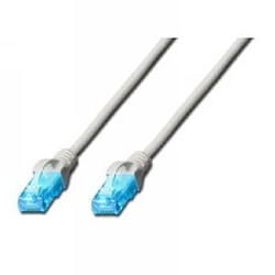 Digitus 15m Cat5e U-UTP câble de réseau U/UTP (UTP) Gris