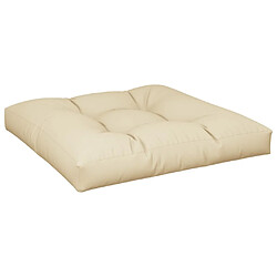 Avis vidaXL Coussins de palette lot de 2 beige tissu