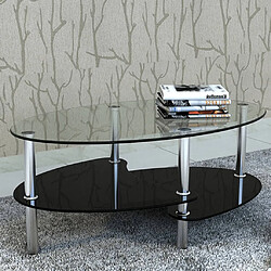 vidaXL Table basse avec design exclusif Noir