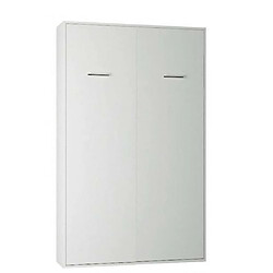 Inside 75 Armoire lit escamotable SMART-V2 blanc mat couchage 120*200 cm. 