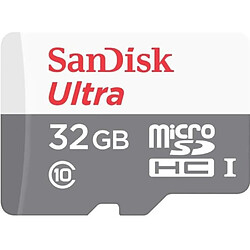 Sandisk Carte M.SDHC Ultra 32GB (UHS-1/Cl.10/100MB/s) +Adaptateur 