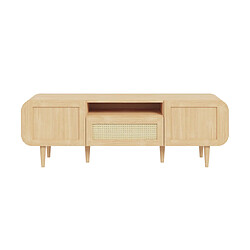 Bestmobilier Mathilde - meuble TV - bois et cannage - 160 cm Mathilde - meuble TV - bois et cannage - 160 cm - Bois