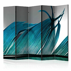 Paris Prix Paravent 5 Volets Turquoise Feather 172x225cm