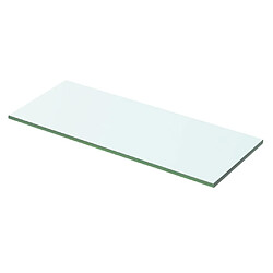 vidaXL Panneau d’étagère Verre transparent 50 x 15 cm