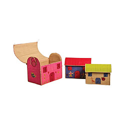 Aubry Gaspard Coffres à jouets colorés (Lot de 3).