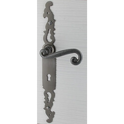 Secury-T Poignées de porte fer forgé COQ vieil argent 330X36 mm 