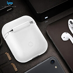 Wewoo Etui Casque / Ecouteurs blanc pour Apple AirPods Portable Sans Fil Bluetooth Écouteurs Silicone Boîte De Protection iPhone Anti perte Dropproof Sac De Rangement pas cher