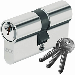 Cylindre de porte ABUS E50 30x30 Barillet de serrure double entrée 3 cles