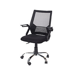 Mes Chaise de bureau 57x61x94/105 cm en tissu noir