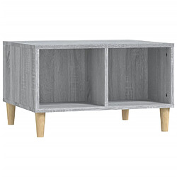 vidaXL Table basse Sonoma gris 60x50x36,5 cm Bois d'ingénierie