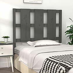 Avis Maison Chic Tête de lit scandinave pour lit adulte,Meuble de chambre Gris 95,5x4x100 cm Bois massif de pin -MN24176