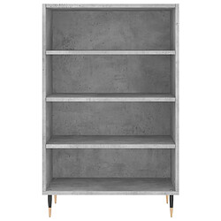 Avis vidaXL Buffet haut gris béton 57x35x90 cm bois d'ingénierie