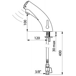 Avis mitigeur électronique de lavabo - tempomatic mix - a pile lithium 6v et électrovanne integrées - delabie 49200