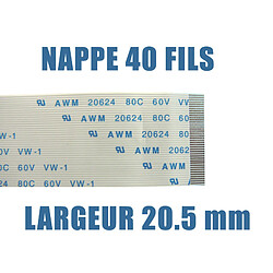 Kalea-Informatique Nappe Ruban ZIF type A - AWM 20624 - 25CM Connecteurs sur la même face de la Nappe