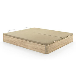 Vente-Unique Ensemble 180 x 200 cm sommier coffre naturel clair + matelas mousse ép.30cm - SOLAK de YSMÉE pas cher