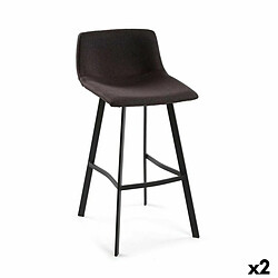 Tabouret Versa Baldwin Gris 49 x 88 x 42 cm (2 Unités)