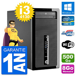 PC Tour HP ProDesk 400 G1 Intel i3-4130 RAM 8Go Disque Dur 500Go Windows 10 Wifi · Occasion 