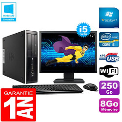 PC HP Compaq Pro 6300 SFF I5-3470 8Go 250Go Graveur DVD Wifi W7 Ecran 17" · Occasion 