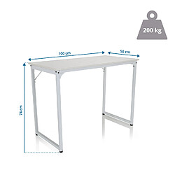 Acheter Bureau WORKSPACE I 100 x 50 blanc hjh OFFICE