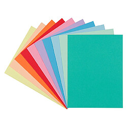 Exacompta Chemise standard 160gr Clairefontaine 24 x 32 cm couleurs assorties - Paquet de 100