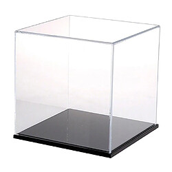 Vitrine en Acrylique Transparent Anti-poussière pour Mini-figurines 25x25x25cm Caisse d'affichage Boîte Acrylique plastique