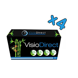 Visiodirect 4 Toner cartouche d'encre Laser TN1050 pour BROTHER DCP 1512A 1000 pages Certifié ISO 9001 ISO 14001