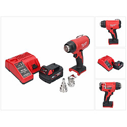 Milwaukee M18 BHG-401 Décapeur thermique sans fil 470 °C 18V + 1x Batterie 4,0Ah + Chargeur